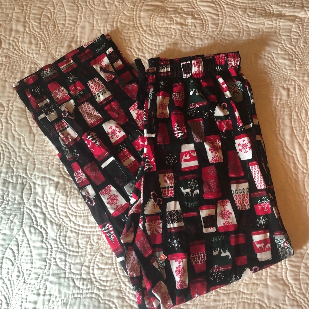 Christmas coffee pajama pants